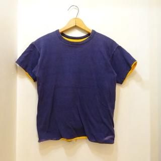 60's Champion NavyYellow Reversible Cotton T-Shirts size S 