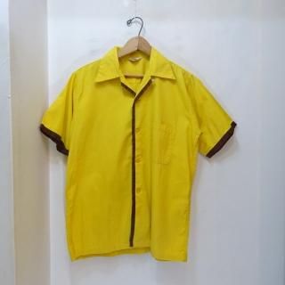 50's MODEL Cotton Open Collar Shirts size Boys 18