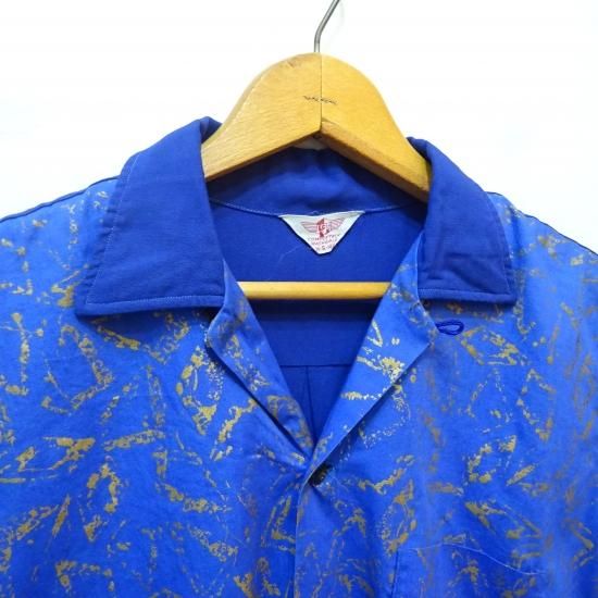 50年代製 Vintage コットン × レーヨン オープンカラーシャツ 50年代製 Vintage コットン × レーヨン オープンカラーシャツ
