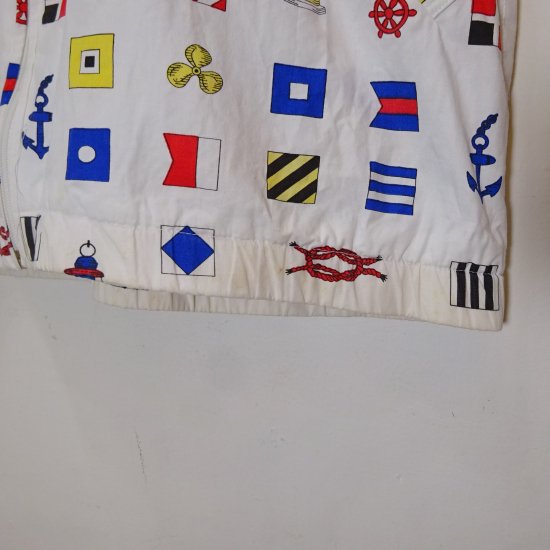 年代製 サックスフィフスアヴェニュー "国際信号旗柄" ビーチシャツ