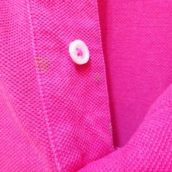 アメリカ製 90's IZOD ラコステ ポロシャツ 鹿の子 ピンク