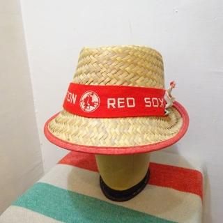 Dead Stock 1975y Boston Red Sox Straw Hat size M (about 7 1/4)