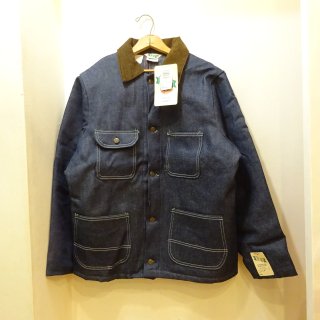 Dead Stock 80's KEY Denim Coverall Jacket with Blanket size 40