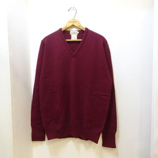 70's L.L.Bean V Neck Wool Sweater size XL Made in ENGLAND