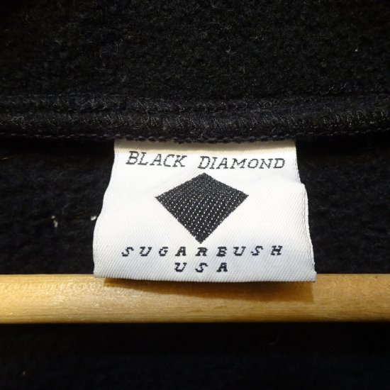 90年代製 ブラックダイアモンド "エラン" プルオーバー フリースジャケット 黒 アメリカ製|ヴィンテージストアGRACE