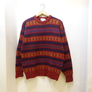 90's Abercrombie & Fitch Fairisle Wool Crew Neck Sweater size L