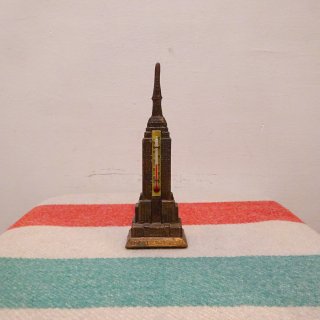 Old Empire State Building Ornament with Thermometer