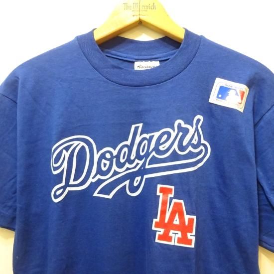 80年代 STEDMAN MLB LOS ANGELES DODGERS ロサンゼルスドジャース スポーツプリントTシャツ USA製 メンズL ヴィンテージ /eaa326549
