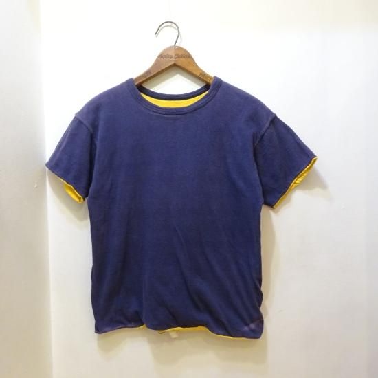 60年代製 チャンピオン ダブルフェイス リバーシブルTシャツ ネイビー ...