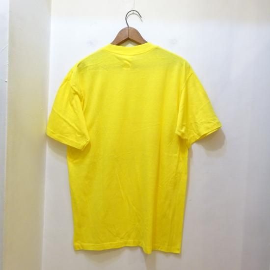 デッド 70年代製 Ched by Anvil クルーネック Tシャツ イエロー デッド 70年代製 Ched by Anvil クルーネック Tシャツ イエロー