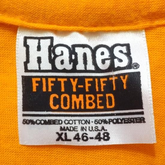 デッド 80年代製 ヘインズ クルーネック Tシャツ オレンジ デッド 80年代製 ヘインズ クルーネック Tシャツ オレンジ