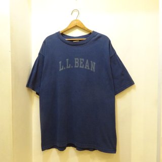 90's L.L.Bean Logo Printed Cotton T-Shirts Made in U.S.A size XL