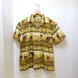 50/60's Hawaiian Holiday Cotton Hawaiian Shirts size about M