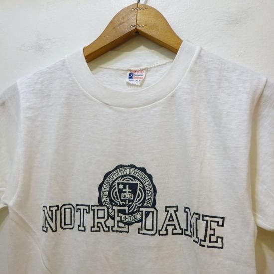 80年代 チャンピオン Champion トリコタグ NORTLE DAME ノートルダム大学 ファイティングアイリッシュ プリントTシャツ USA製 メンズM ヴィンテージ /eaa343850