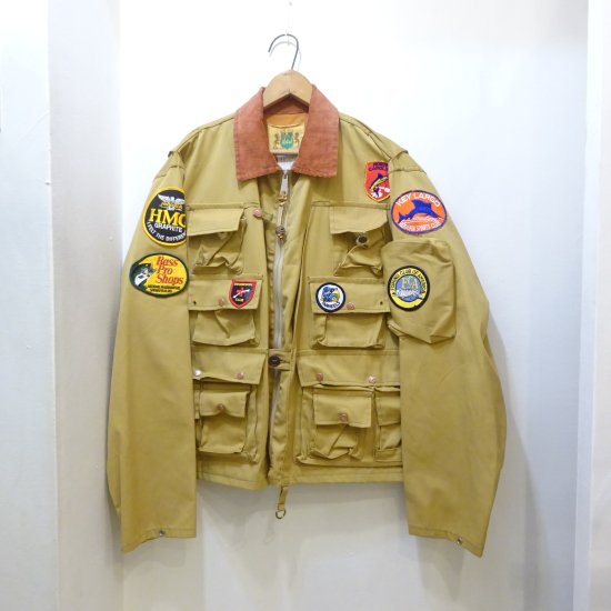 70年代製 Ideal ブラウンツイル フィッシングジャケット size L 