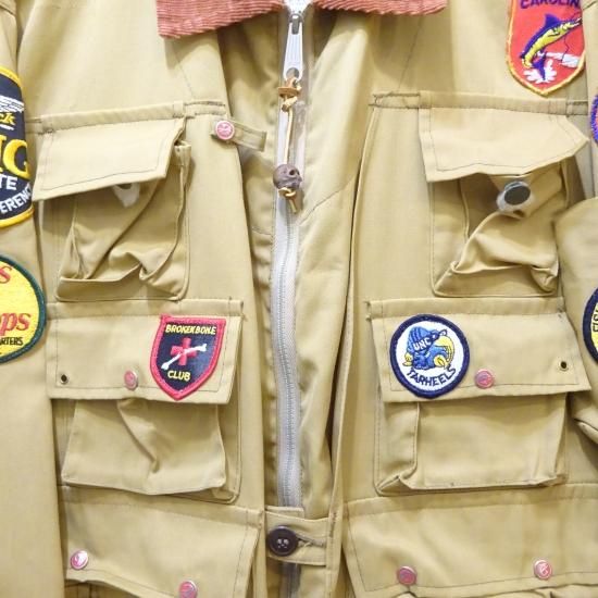 70年代製 Ideal ブラウンツイル フィッシングジャケット size L