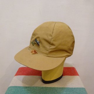50's Red Head Flannel Lined Ear Flap Fishing Hat size 7 1/8
