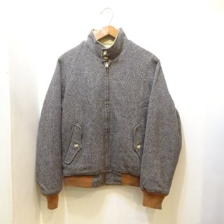 90's LANDS' END G9 Type Reversible Wool Tweed/Cotton Twill Jacket size S