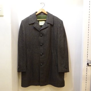 70's VAN HEUSEN Herringbone Wool Chester Coat size 40