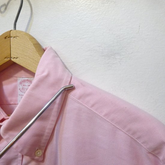 90年代製 ブルックスブラザーズ ピンクオックスフォード ボタン