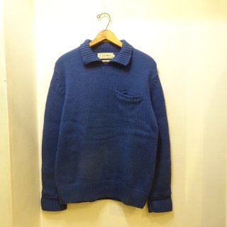 80's L.L.Bean Polo Collar Wool Sweater size L