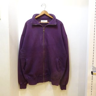 80's L.L.Bean by RUSSELL Full Zip Sweat Shirts Made in U.S.A size XL PURPLE