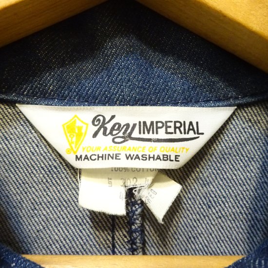70年代製 KEY IMPERIAL デニムカバーオール ワークジャケット size 40