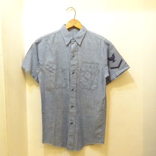 60/70's U.S.NAVY S/S Chambray Work Shirts size S