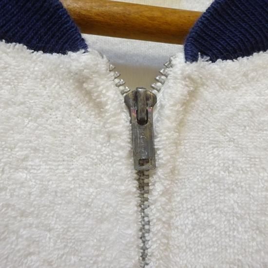 60s VINTAGE パイル HALF ZIP ビーチ 総柄 XL PILE 人気最短出荷