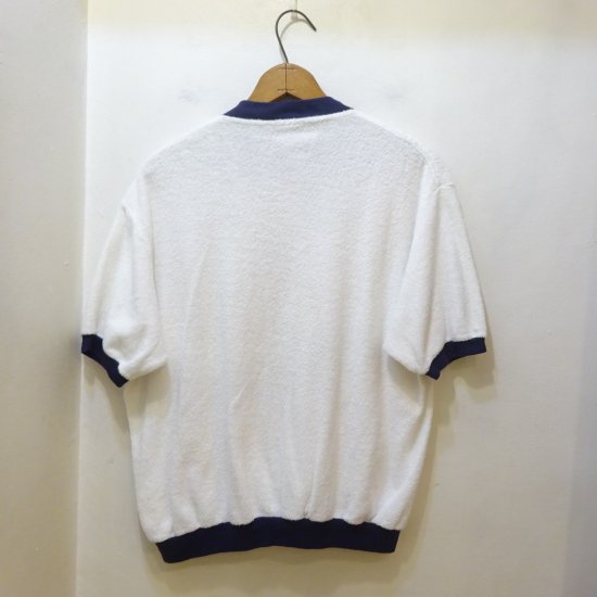 60年代製 ジャンセン 半袖 パイルビーチシャツ フルジップ size L