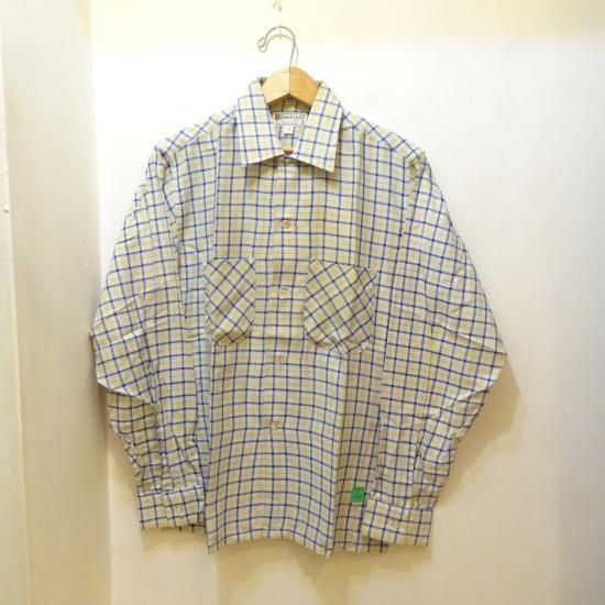デッド 60年代製 Caswell Clib コットンオープンカラーシャツ デッド 60年代製 Caswell Clib コットンオープンカラーシャツ