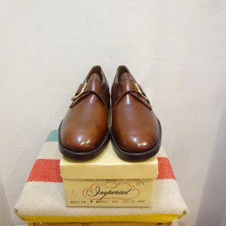 Dead Stock 1976y FLORSHEIM Imperial Monk Strap Shoes size 9 1/2 C