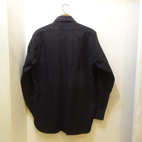 デッド 80年代製 ウールリッチ 黒シャモアクロス ワークシャツ size M