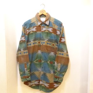 90's Johnson Forest Pattern Chamois Cloth Work Shirts size M