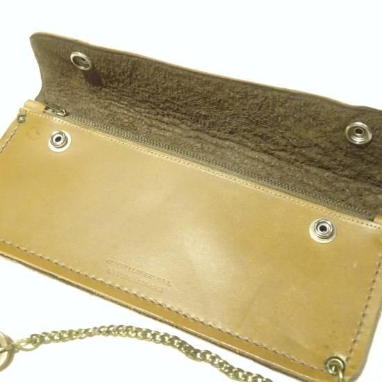 激レア ステューシー レザー 財布 90年代 USA チェーン