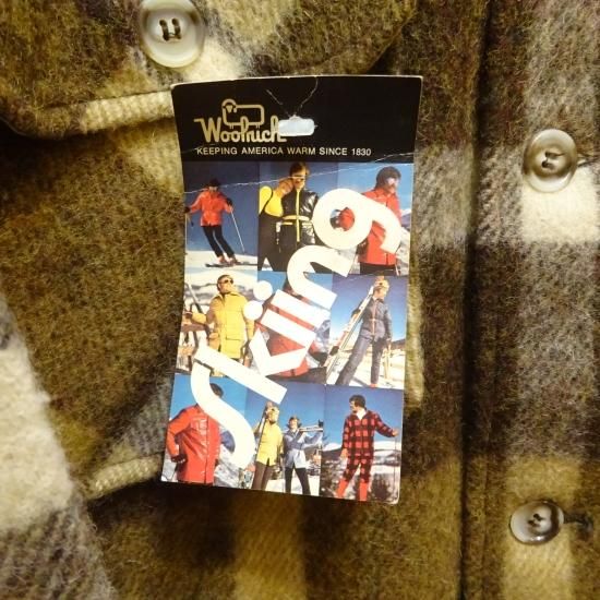 デッド 70年代製 ウールリッチ ブラウンチェック ウールジャケット