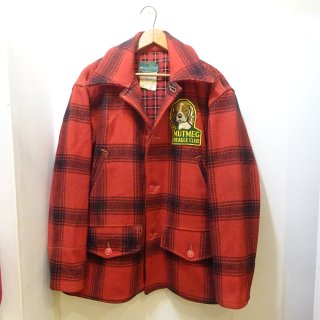 50's Western Field Mackinaw Jacket with Beagle Club Patch size about 40-42