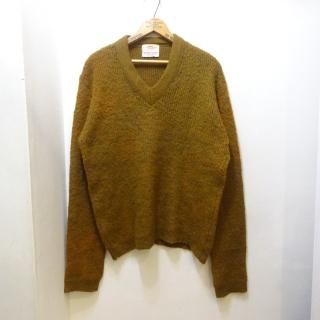 60's GRANT CREST by W.T.GRANT V Neck Mohair Sweater size L