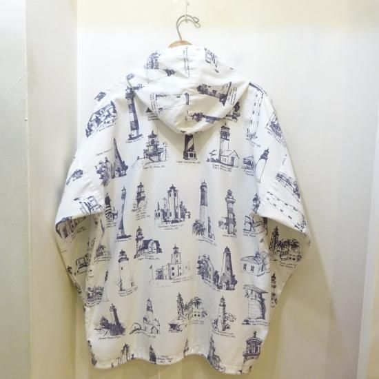 90年代製 ミシガンラグ 灯台柄 フーデッドジャケット size L