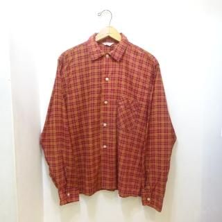 60's Pelhem Cotton Open Collar Shirts size M