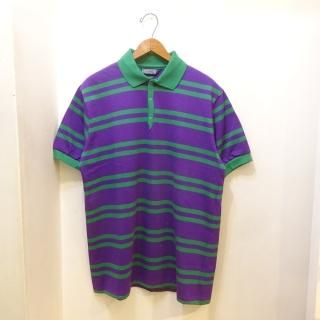 Dead Stock 90's LANDS' END Stripe Cotton Polo Shirts size L