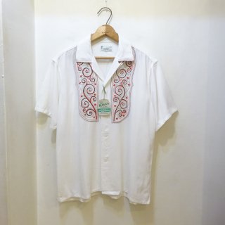 Dead Stock (1Wased) 50's RIGGS S/S Open Collar Shirts size M
