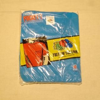̤ѥåʡ Dead Stock 90's Fruit of the Loom Crew Neck Cotton T-Shirts Pack-T size L