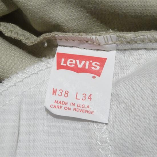 92年 Levi´s 519 コーデュロイ USA製 オリーブグリーン w38