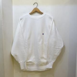 90's Champion Reverse Weave Crew Sweat White Made in U.S.A size L 