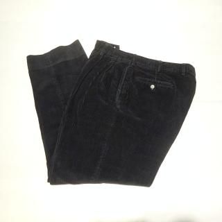 90's Brooks Brothers Black Corduroy Trousers Made in U.S.A size W38 L30.5 