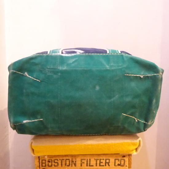 80年代製 エルエルビーン デラックストート ネイビー×グリーン ボート