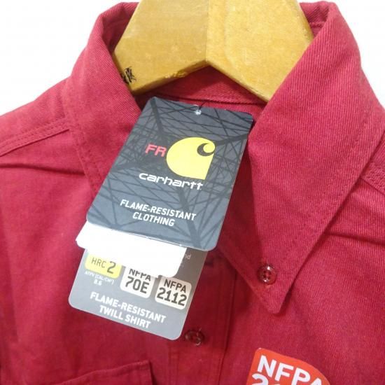 デッド 2015年製 カーハート FR NFPA ツイルワークシャツ size S デッド 2015年製 カーハート FR NFPA ツイルワークシャツ size S