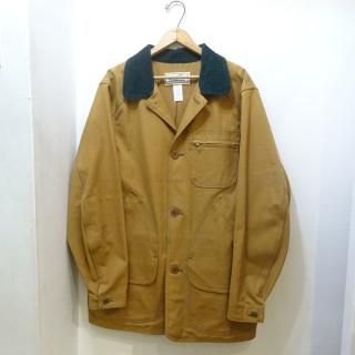 Dead Stock 80's L.L.Bean Brown Duck Field Coat Green Stitch size M