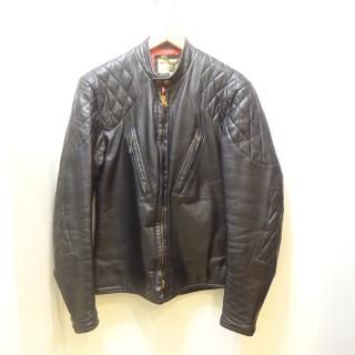 70's Herm's Leather Togs Cafe Racer Leather Jacket size 38